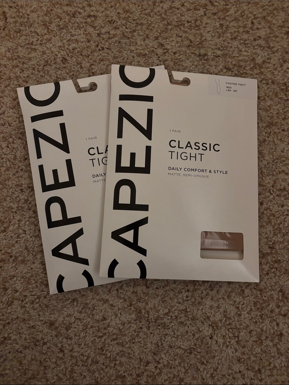 Capezio 2 Pair of Classic Tight - Nude